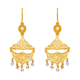 Brincos Lustre em Ouro Amarelo 14K 