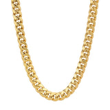 Luxury Jewelry for your everyday look | 10K real yellow gold Miami Cuban chain necklace in 4.00mm-11.00mm widths | Italian Fashions 