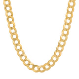 14k-10K REAL Yellow Gold Cuban Chain Necklace | Italian-Made Cuban Chain Jewelry | Italian Fashions