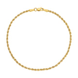 Exclusive Diamond Cut ROPE Bracelets | 10K Solid Yellow Gold Jewelry | Italian Fashions 