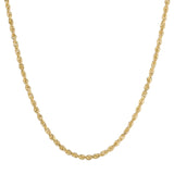Dazzling 10K real yellow gold rope chain | Italian-made masterpiece with a diamond-cut sparkle | Italian Fashions