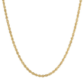 10K real solid yellow gold Rope chain | Gift-worthy Gold Rope chain Necklace | Italian Fashions