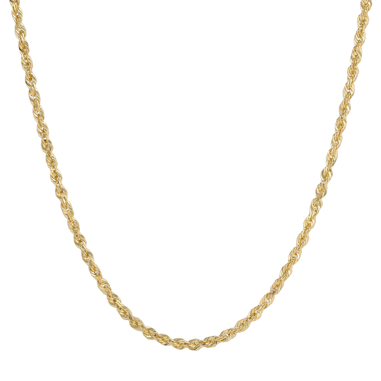 10K Hollow Yellow 1.50mm-6.00mm Gold Chains for Men | Italian Fashions