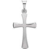 Platinum Cross Necklace or Pendant – 16.11x8.04mm