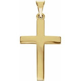 10K Gold Cross Necklace or Pendant – 15.23x7.38mm