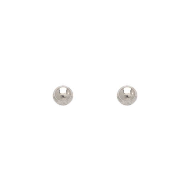 14K Yellow or White Gold  2mm- 8mm Ball Stud Earrings for Kids