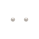 14K Yellow or White Gold  2mm- 8mm Ball Stud Earrings for Kids