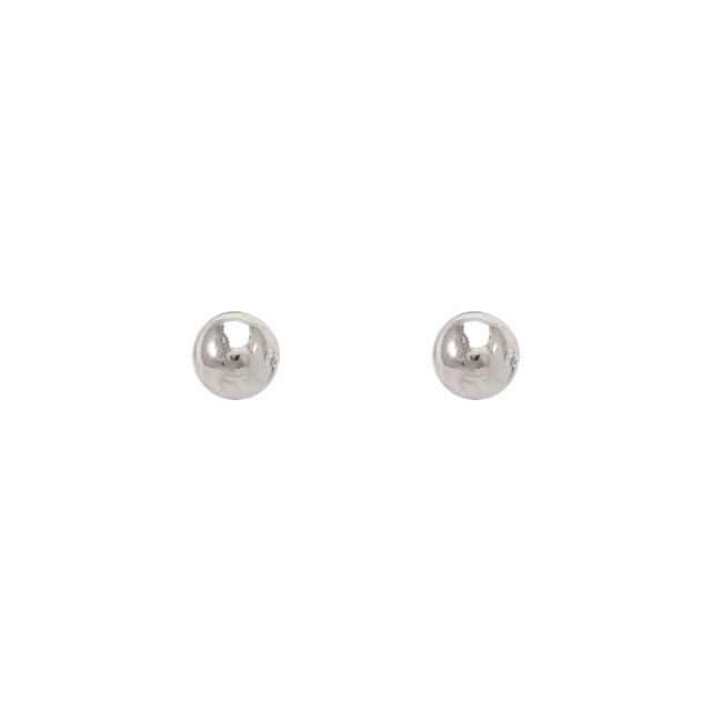 14K Yellow or White Gold  2mm- 8mm Ball Stud Earrings for Kids