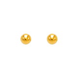 14K Yellow or White Gold  2mm- 8mm Ball Stud Earrings for Kids