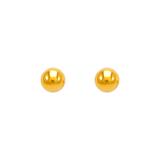 14K Yellow or White Gold  2mm- 8mm Ball Stud Earrings for Kids