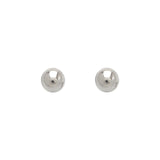14K Yellow or White Gold  2mm- 8mm Ball Stud Earrings for Kids