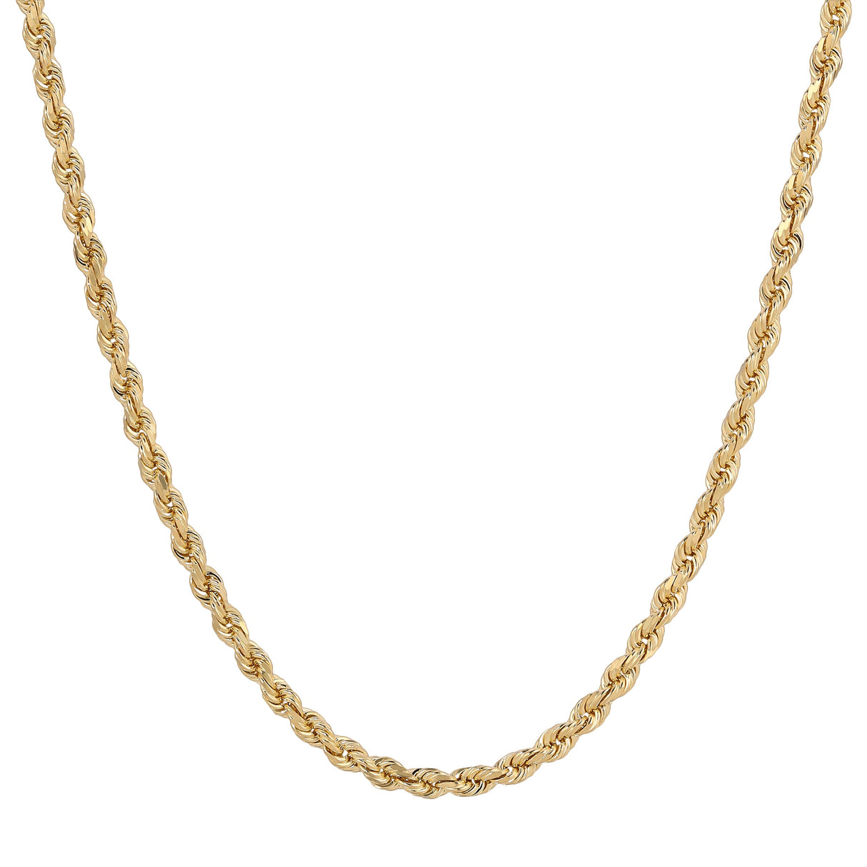 Perfect men's gold chain (10K yellow gold, 1.5mm-6.0mm) at Italian Fashions.