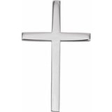 Platinum Cross Necklace or Pendant – 12x7.61mm