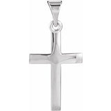 Platinum Cross Necklace or Pendant – 15.23x7.38mm