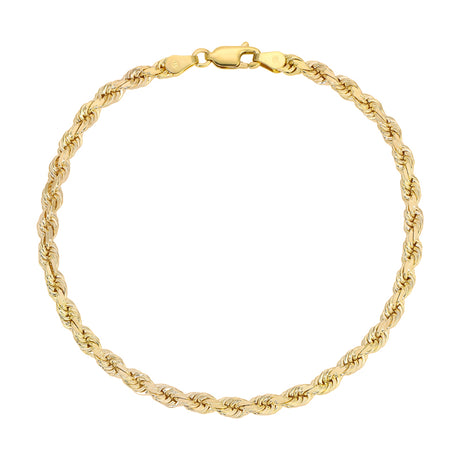 2mm-5mm Diamond Cut ROPE Bracelets | Italian Fashions Gold Jewelry