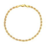 Italian Fashions | 10K Yellow Gold Curb CUBAN Bracelets | Elegant Design