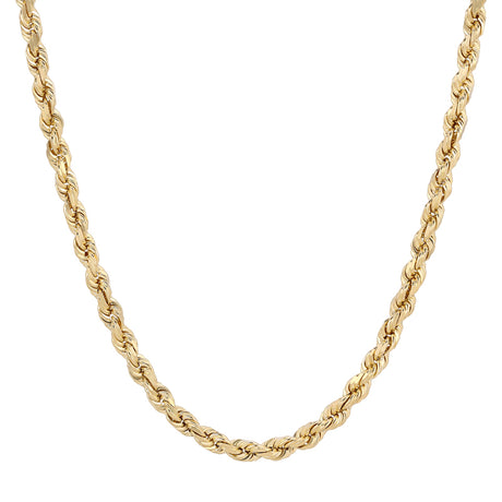 Bold 14K gold rope chain necklace (wider widths 1.50mm-10.00mm) | Italian Fashions