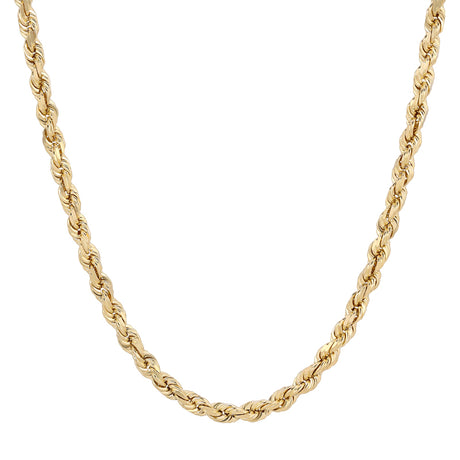 Bold 14K gold rope chain necklace (wider widths 1.50mm-10.00mm) | Italian Fashions