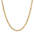 Bold Diamond Cut ROPE Chain Necklace | 10K REAL Solid Yellow Gold 2.00mm-6.00mm | Italian Fashions