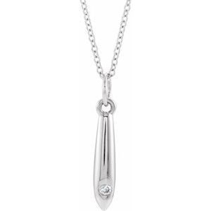 14K Gold Round Natural Diamond Accented Geometric Necklace or Pendant