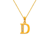 Pingente com todas as iniciais em ouro amarelo ou branco 14K AZ 