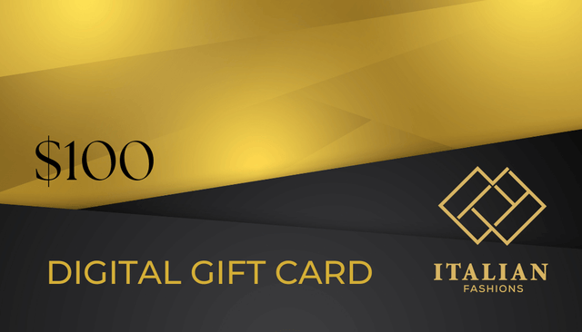 $100 Luxury Digital Gift Card | Unique Gift for Shop Gold with Italian Fashions