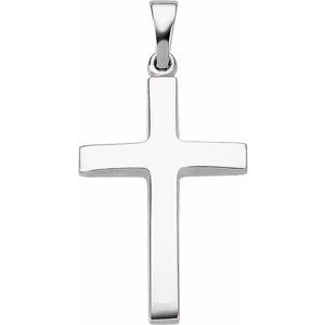 10K Gold Cross Necklace or Pendant – 15.23x7.38mm
