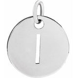 14K Gold Initial I Necklace or Pendant
