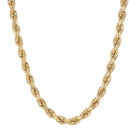 Bold and sophisticated: This men's 14K gold rope chain makes a powerful statement.