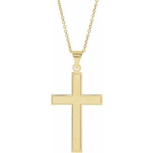 14K Gold Cross Necklace or Pendant III