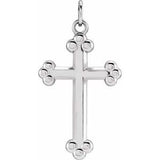 14K Gold Cross Necklace or Pendant – 12x7.8mm