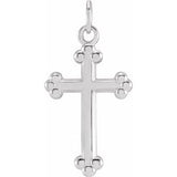14K Gold Cross Necklace or Pendant – 12x7.8mm