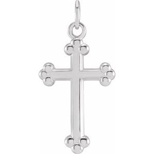14K Gold Cross Necklace or Pendant – 12x7.8mm