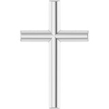 Platinum Cross Necklace or Pendant – 12x7.61mm