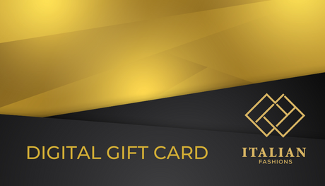Italian fashion gold gift card | Unique gift card for any special occasion | Italian Fashions
