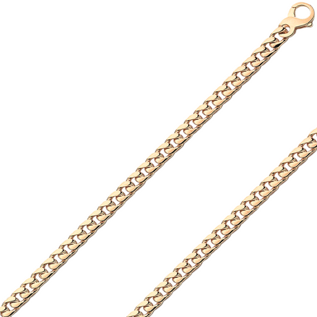 18K Real Handmade Italian 4.80mm - 8.40mm Gold Chain GRB 170