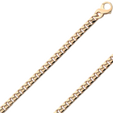 18K Real Handmade Italian 4.80mm - 8.40mm Gold Chain GRB 170