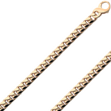 18K Real Handmade Italian 4.80mm - 8.40mm Gold Chain GRB 170