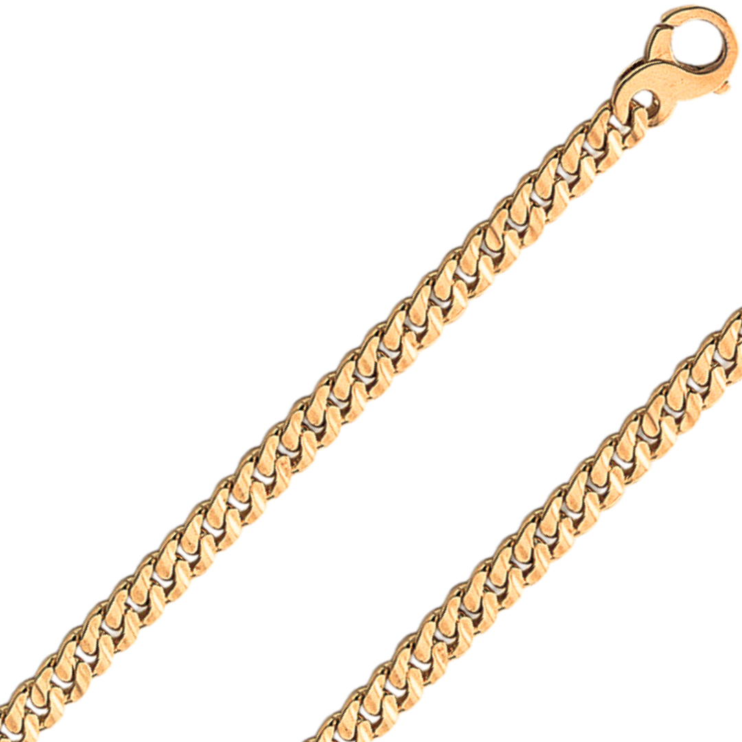 18K Real Handmade Italian 5.50mm - 7.00mm Gold Chain GRLIM