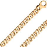 18K Real Handmade Italian 5.50mm - 7.00mm Gold Chain GRLIM