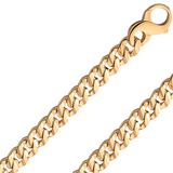 18K Real Handmade Italian 5.50mm - 7.00mm Gold Chain GRLIM