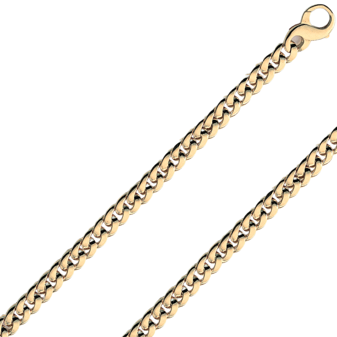 18K Real Handmade Italian 5.50mm - 10.00mm Gold Chain GRSL