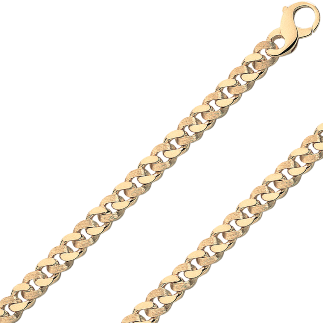 18K Real Handmade Italian 5.50mm - 10.00mm Gold Chain GRST