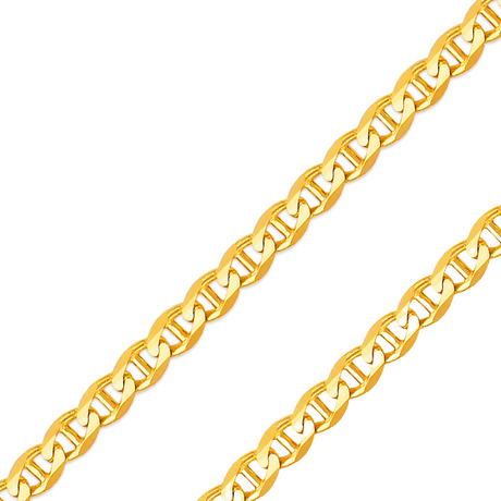 14k Solid Yellow 2.2mm -5.9mm Gucci Concave Chain