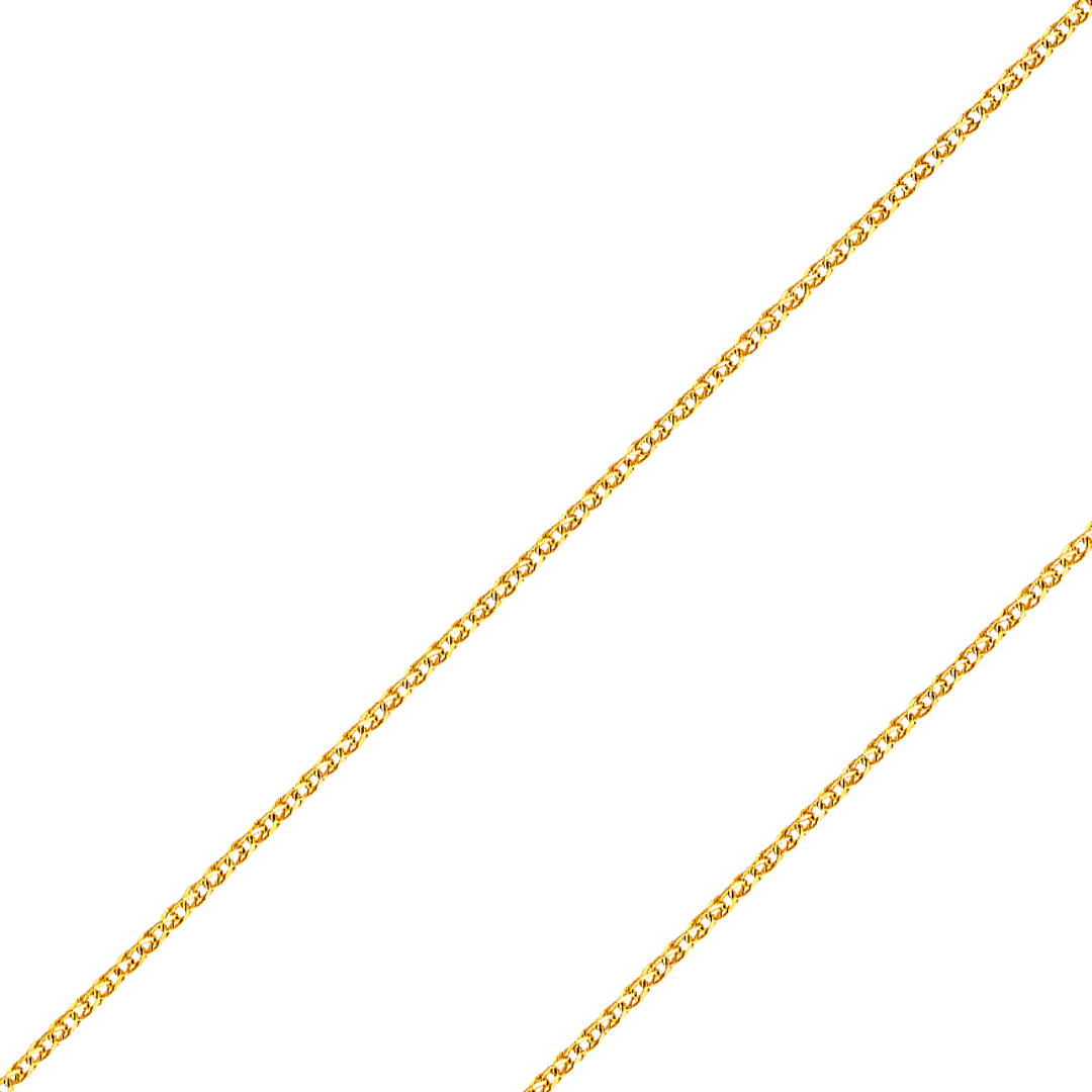 14K REAL Yellow, White Gold 1.2mm-2.0mm Flat Open Wheat Diamond Cut Pendant Chain