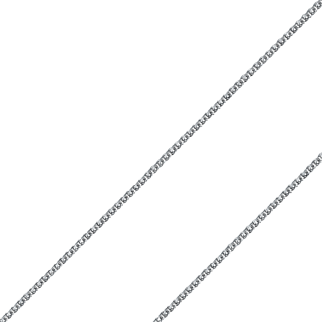 14K REAL Yellow, White Gold 1.2mm-2.0mm Flat Open Wheat Diamond Cut Pendant Chain