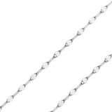 14K REAL Yellow White Tricolor Gold 1.5mm-2.0mm Stamped Mirror Diamond Cut Pendant Chain