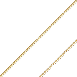 14K REAL Yellow White Gold 0.5mm-1.2mm Box Diamond Cut Pendant Chain