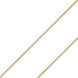 14K REAL Yellow White Gold 0.5mm-1.2mm Box Diamond Cut Pendant Chain