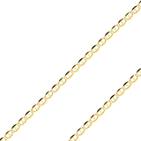 14K REAL Yellow OR White Pave Gold 2.50mm-7.70mm Diamond Cut Flat Mariner Bracelets